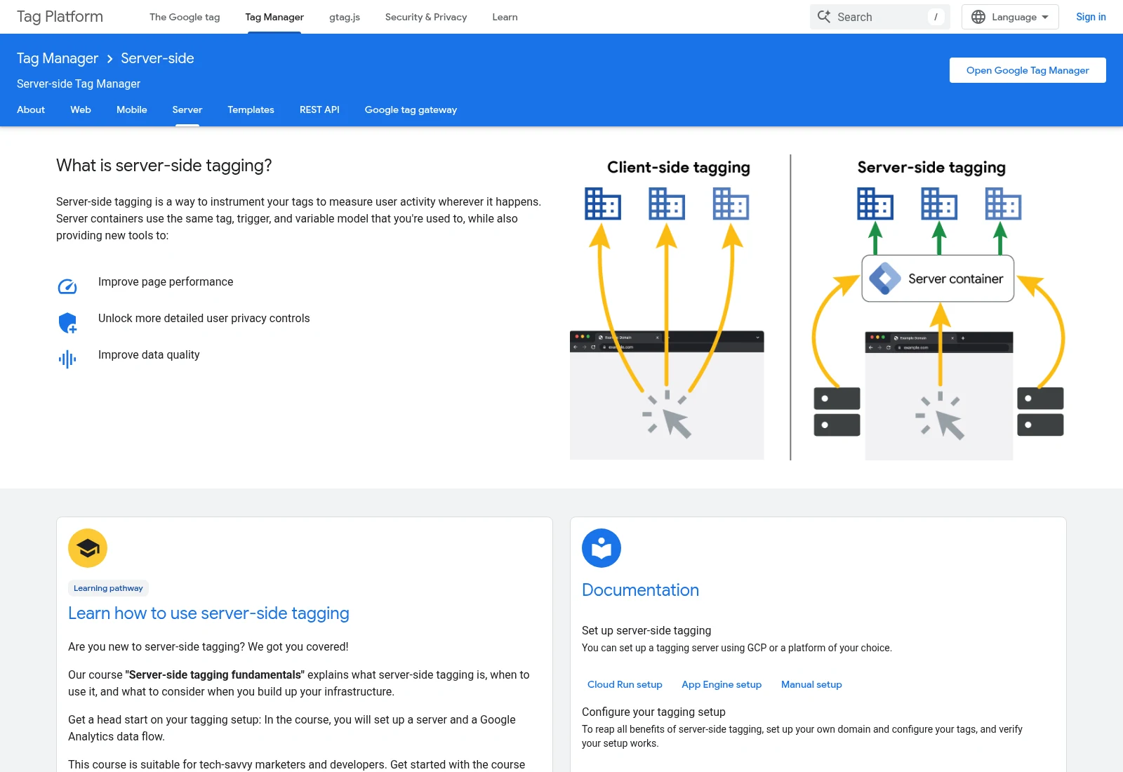 Google Tag Manager - Server-side | Google for Developers